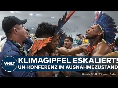 Video Thumbnail: KLIMAKONFERENZ: Indigene stürmen Belém – Protest gegen Abholzung des Regenwaldes eskaliert!