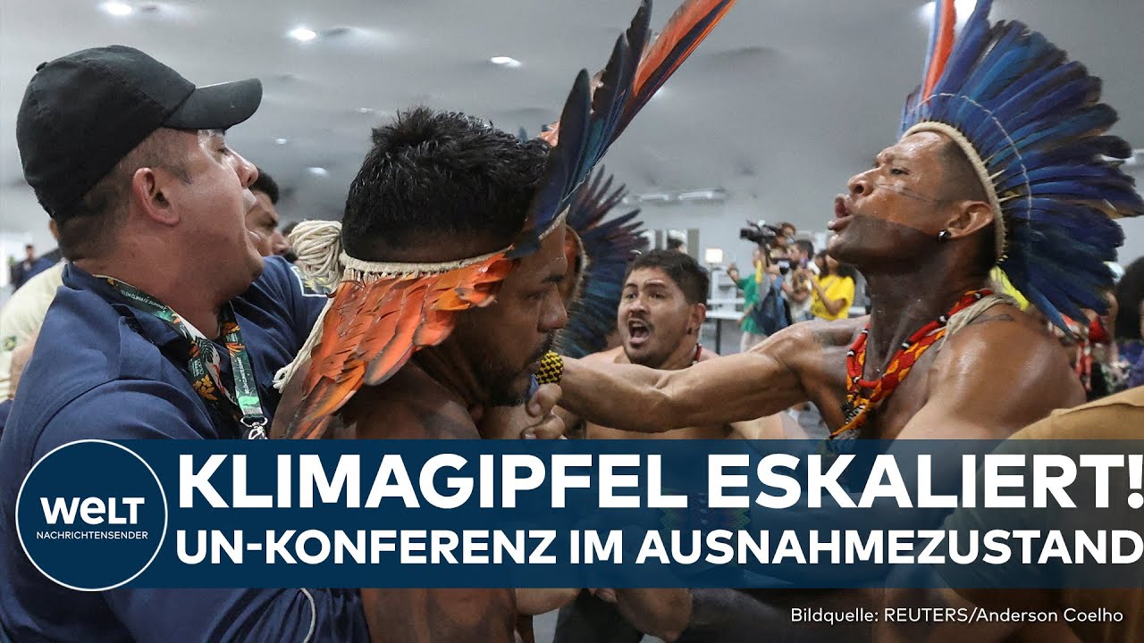 KLIMAKONFERENZ: Indigene stürmen Belém – Protest gegen Abholzung des Regenwaldes eskaliert!