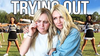 TRYiNG out for HIGH SCHOOL CHEER! *emotional*