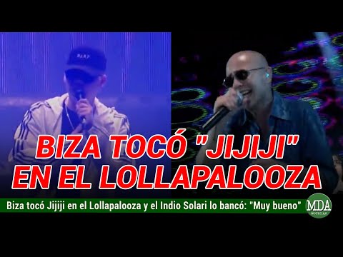 BIZARRAP tocó "JIJIJI" en el LOLLAPALOOZA y el INDIO SOLARI lo BANCÓ
