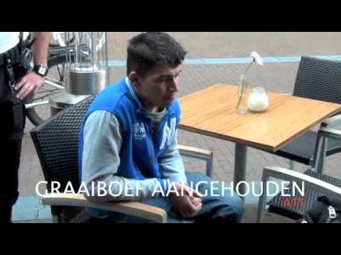 Zakkenroller/parfum dief op heterdaad aangehouden.