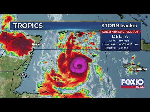 Delta has rapidly intensified to a Cat 4 hurricane Update 10:30 a.m. October 6