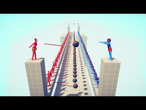50x SPEAR THROWER vs 50x EVERY RANGED UNIT Part 1 | TABS - Totally Accurate Battle Simulator