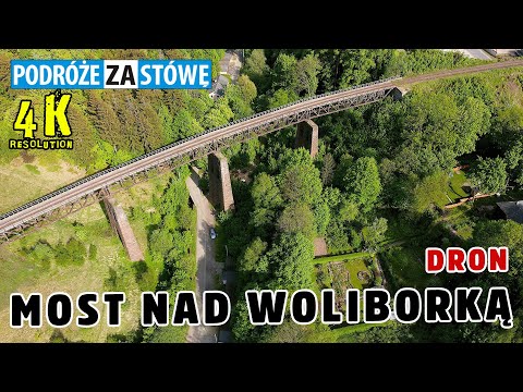 Niesamowity most kolejowy nad Woliborką w Nowej Rudzie - DRON 4K