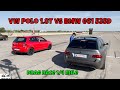 VW Polo 1.8T BJX vs BMW e61 535D drag race 1/4 mile 🚦🚗 - 4K UHD