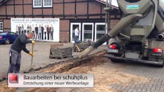 preview picture of video 'schuhplus - Schuhe in Übergrößen - Entstehung Werbeanlage Fachgeschäft große Schuhe Dörverden'