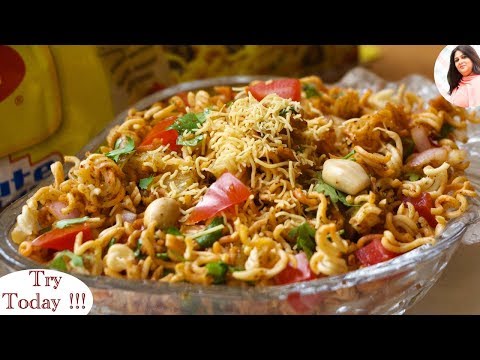 Best Maggi Bhel Recipe, Cooking Maggi In Different Style, Street Food Maggi, Crunch Maggi chaat