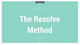 The Resolve Method | Self Devaluation | German New Medicine