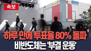 [????속보] 하루 만에 투표율 80% 돌파…적극 투표 나서는 삼성전자 노조원들｜비반도체는 '부결 운동'…노노갈등 심화 / 연합뉴스TV(YonhapnewsTV)