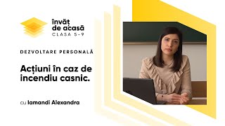 "Acţiuni în caz de incendiu casnic"