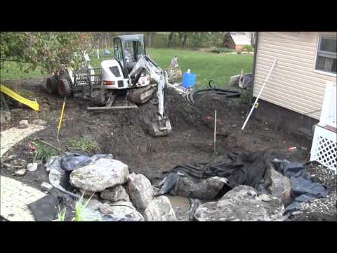 Pond Revamp Lighting Landscaping Bedford PA