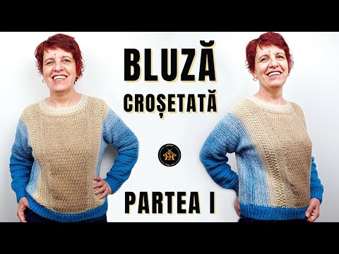 Cum crosetam bluza Sabrina din 2 bobine degrade - Partea 1
