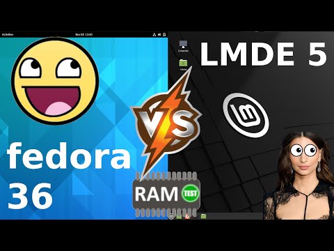 Fedora 36 vs LMDE 5: RAM