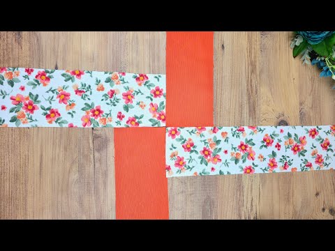 Watch These Simple Fabric Pieces Turn Into a Stylish Bag