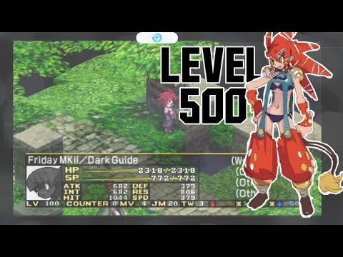 Disgaea 2 Dark Hero Days(How to level up faster to level 500)