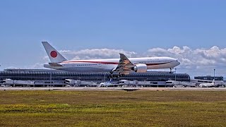 政府専用機、仙台空港でタッチ・アンド・ゴー