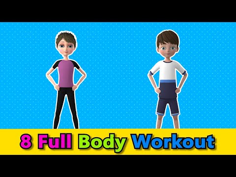KIDS WORKOUT: 8 BEST FULL BODY EXERCISES | Kids Exercise