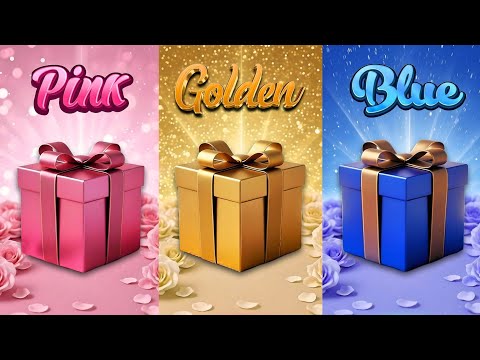Top 3 Gift Box Options Pink💖 vs Golden💫 Blue💎 vs  Choose your Gift🎁#giftboxchallenge 
