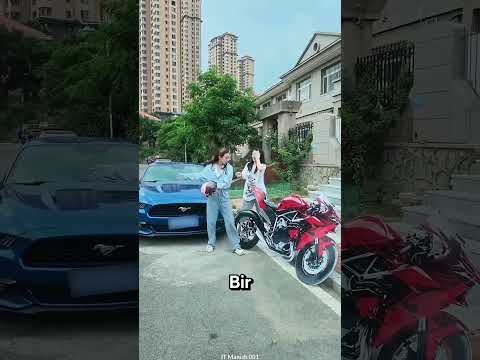 Kız, araba yerine bisikleti seçerek büyük bir hata yaptı #shorts