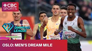 Photo finish in men's Dream Mile race at Diamond League meet is Oslo | #CBCSports