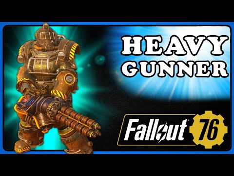Fallout 76: Heavy Gunner Human META Build. Gauss Mini Bullet Storm Build.