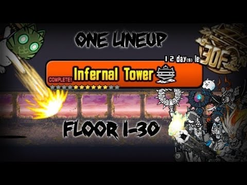 The Battle Cats | One Lineup, Infernal Tower (Floor 1-30)