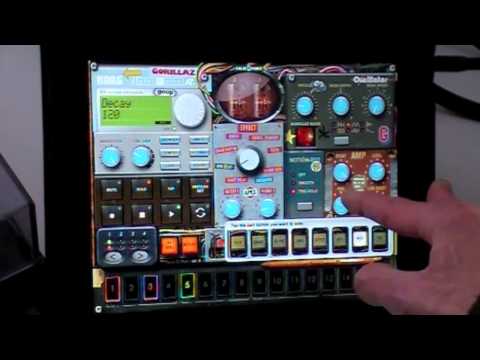 Gorillaz Korg  iElectribe For iPad - Review Demo