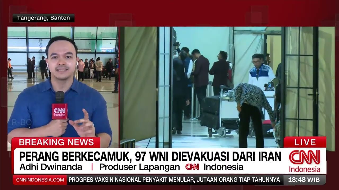 LIVE Jelang Kedatangan WNI dari Iran