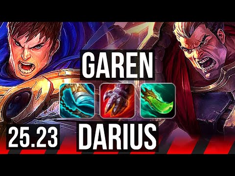 GAREN vs DARIUS (TOP) | 12/4/9 | EUW Master | 25.23