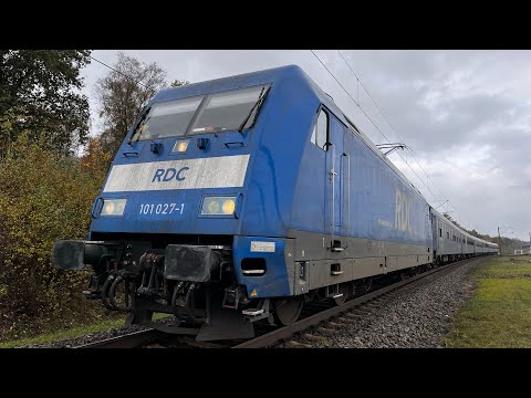 Führerstandsmitfahrt Streckenkunde Schwarzwaldbahn Baden Offenburg Singen Br 101 RDC Autoreisezug 4K