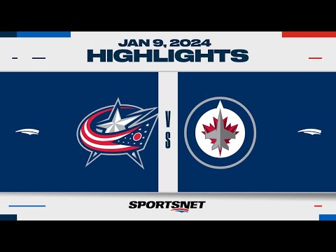 NHL Highlights | Blue Jackets vs. Jets - January 9, 2024