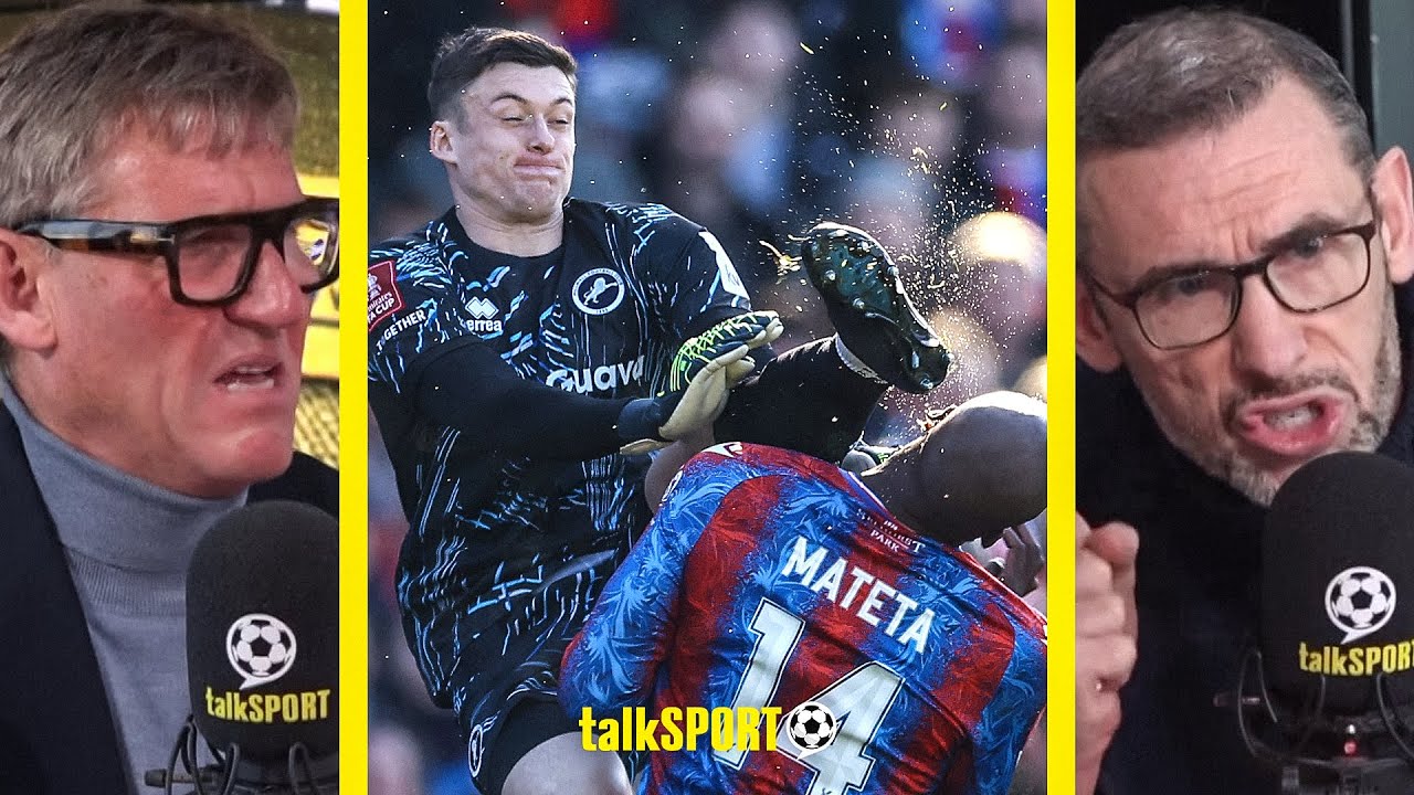 "Cowardly Way To Go!" Simon Jordan On Roberts' Red Card After FLY KICKING Mateta In FA Cup Clash!