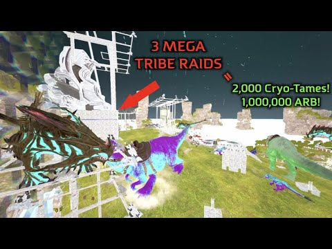 GOING on a RAMPAGE and RAIDING 3 MEGA TRIBES in 1 DAY!? ARK Official small tribe servers