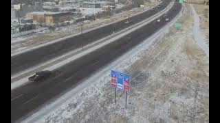 CDOT Traffic Camera On I-25 In Colorado Springs Looking At The Winter Storm - 1/24/26 #COWX 