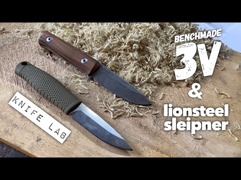 Benchmade Puukko 3V vs Lionsteel B40 Sleipner Edge Retention