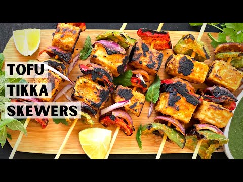 Tofu Skewers Easy Vegan BBQ Recipe || Vegan BBQ Skewers Recipe