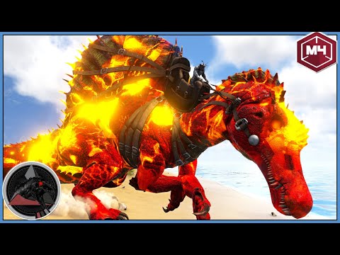 ARK Anborn - Prime FEUER SPINO Jagd! 😍 FULL MOVEMENTSPEED Dodo und Menschen NPCS! 😂