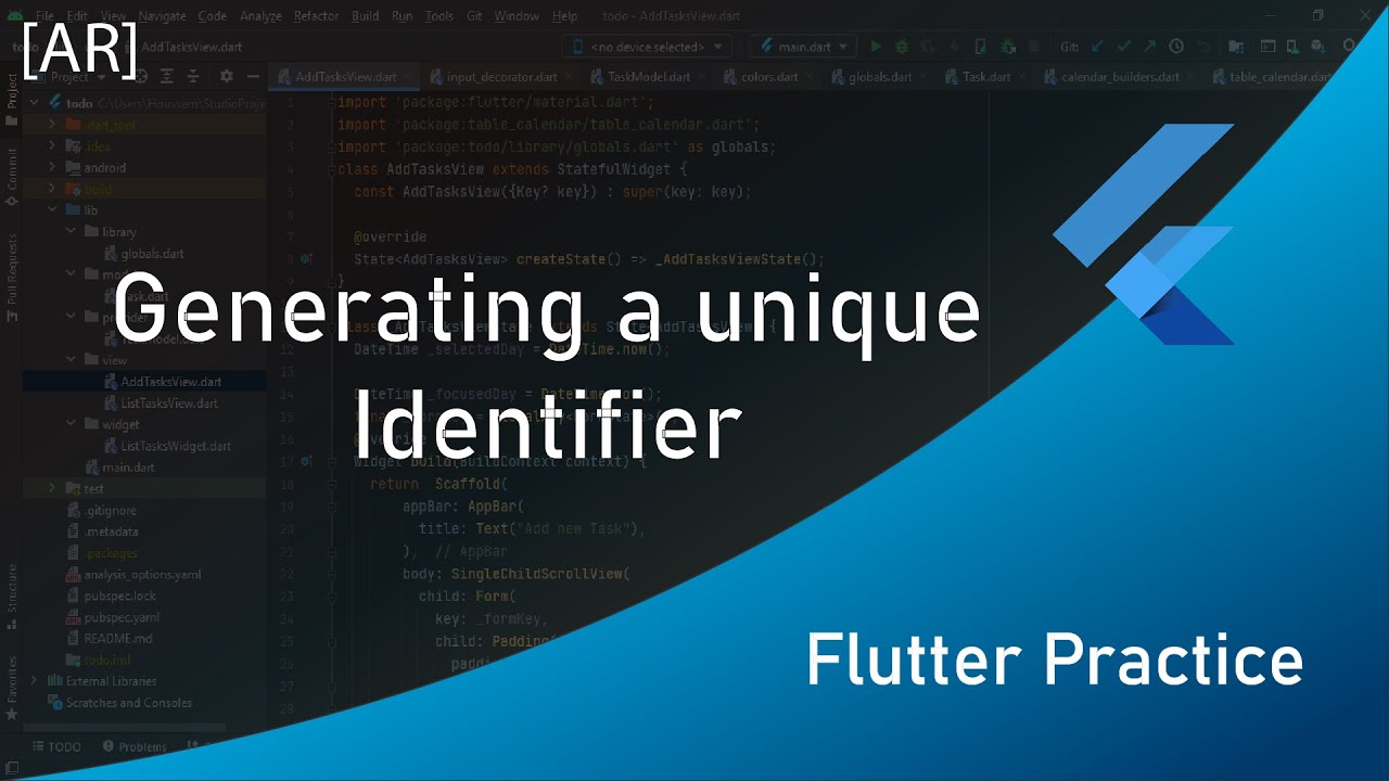 Flutter Practice: Adding a unique Identifier