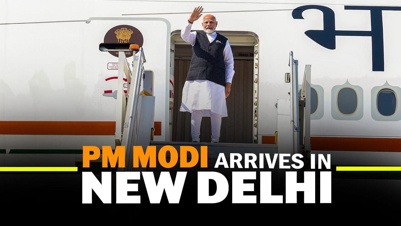 PM Narendra Modi arrive in New Delhi I USA visit I UNGA I QUAD I India I Welcome I BJP