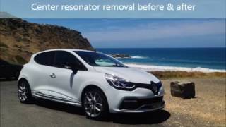 2014 Renault Clio R.S. 200 EDC Center Resonator Removal Before & After