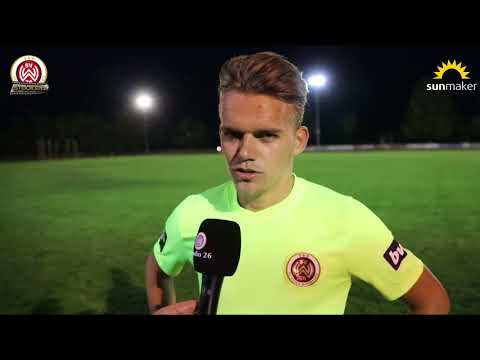 Nicklas Shipnoski nach dem Spiel SpVgg 07 Eschwege vs. SVWW