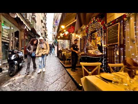 🇮🇹 Morning Walk in Naples, Italy | 🏰 🌊 🏛️ | 4K HDR 60FPS 🇮🇹