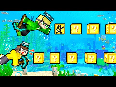 EPIC Underwater Luckyblock Race vs MICK in Minecraft!