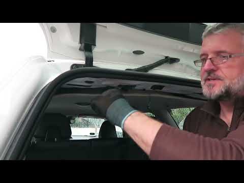 Volvo V70 - Replacing the gas springs (dampers) on the boot lid.