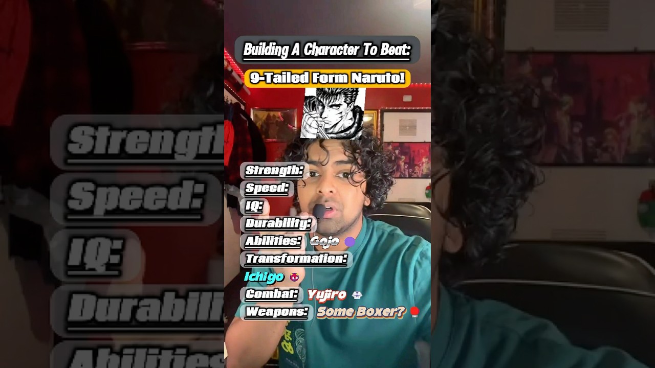 Building An ANIME CHARACTER To Defeat '9 TAILED FORM NARUTO'! | 🦊 Who Wins The Fight? 🦊