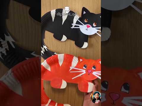 Easy Paper Plate Cat Craft 🐾 | Cute & Fun DIY