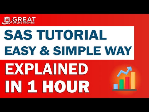 SAS Tutorial | Explained Simply in 1 Hour | SAS Programming