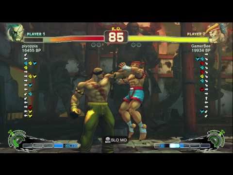 GamerBee [Adon] vs AFG [Sagat] SSF4 Japanese Online Ranked Matches - TRUE-HD