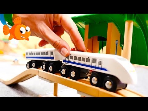Choo-Choo TRAIN COMPILATION! - Children's Animation Toys Videos for kids BRIO Mega Toys!