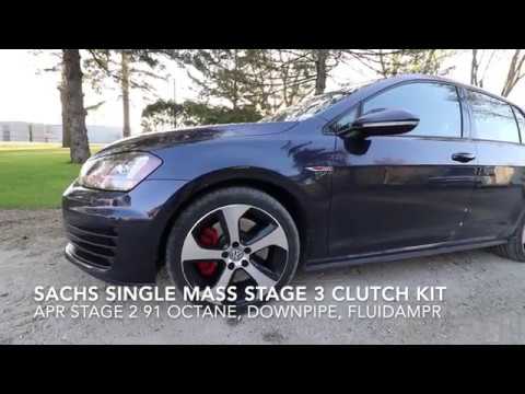 Golf Mk7 Single Mass Vs Dual Mass Clutch Sound Comparison (W/ Fluidampr)